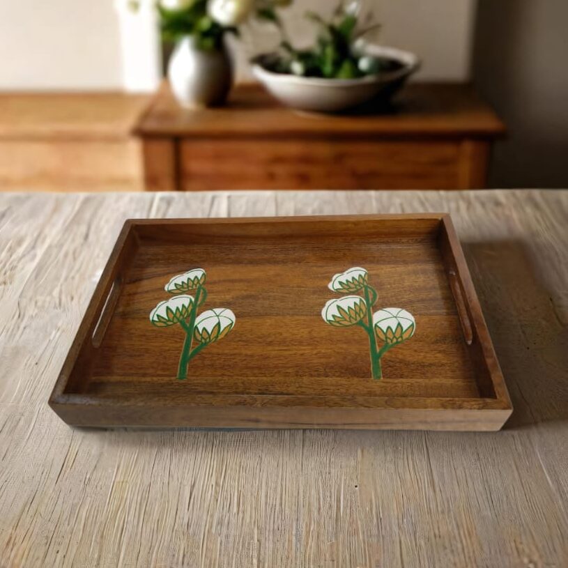 Cotton Canvas Beauty Tray